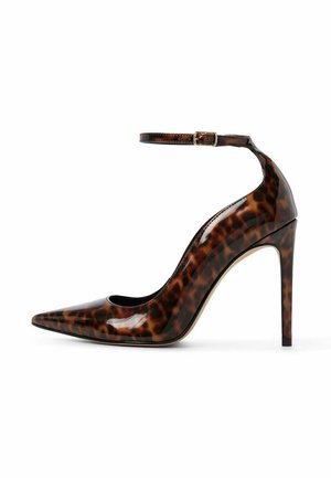 Højhælede pumps - open brown