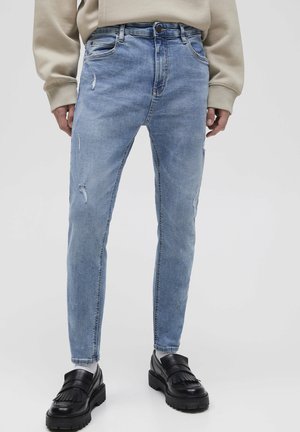 Jeans Tapered Fit - mottled dark blue
