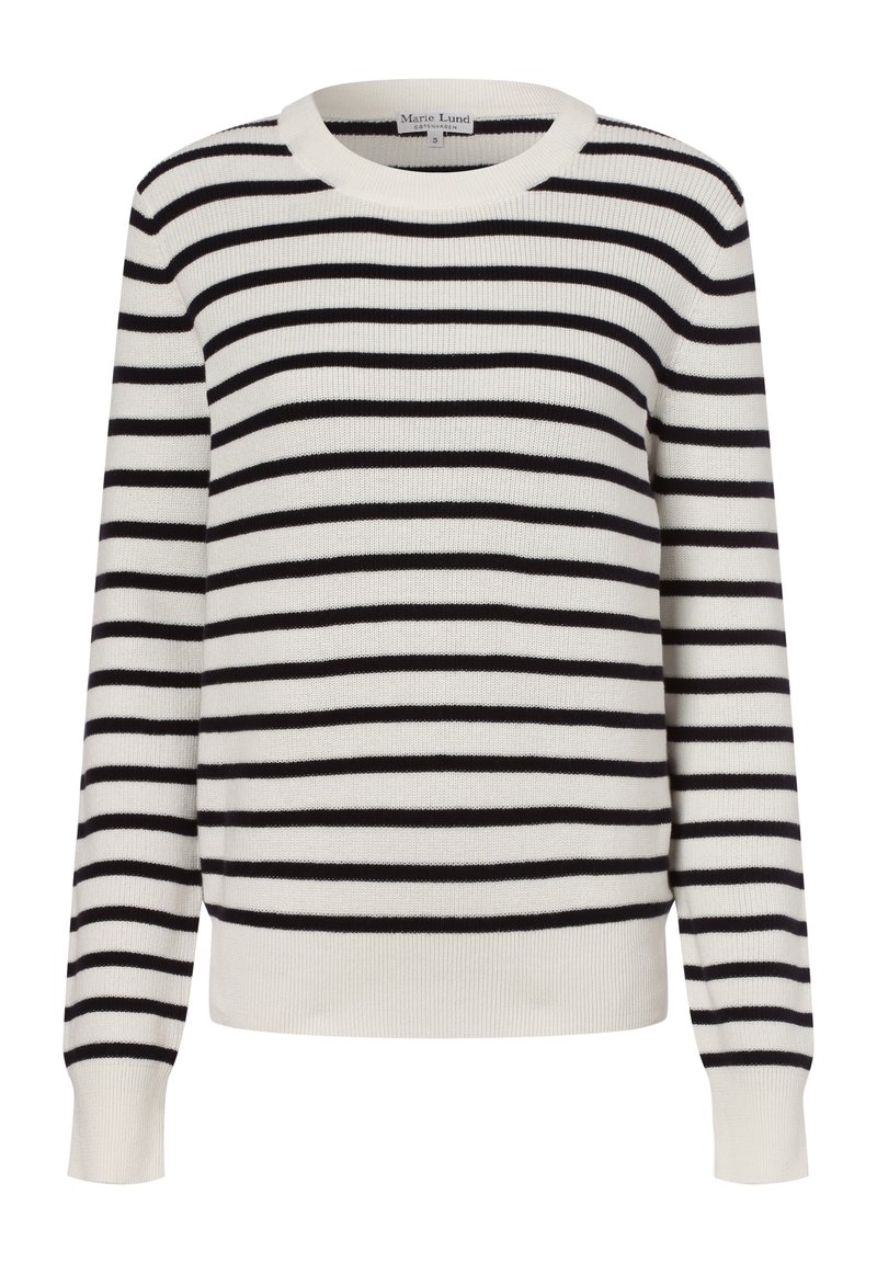 Marie Lund Stickad tröja - dark blue