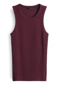 SLIM FIT RIB - Top - cassis