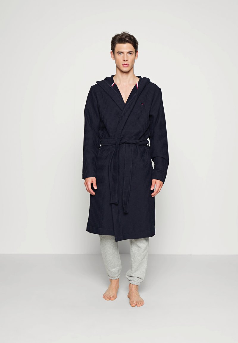 Tommy Hilfiger BATHROBE WAFFLE Dressing gown desert sky/light blue