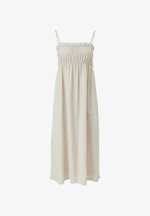 comma, MIT RÜSCHENDETAIL - Day dress - sand