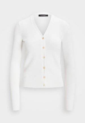 DENZEL LONG SLEEVE CARDIGAN - Gilet - white