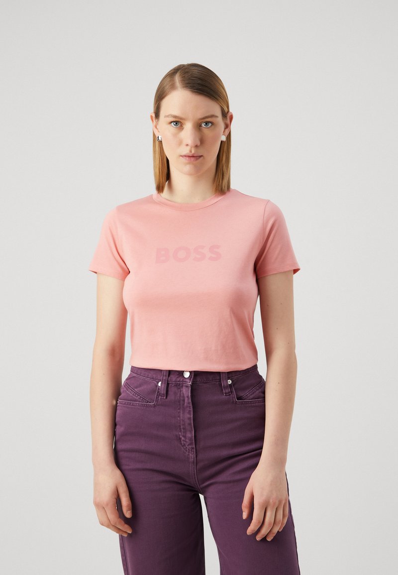 BOSS ELOGO - Marškinėliai su spaudiniu - light pastel pink