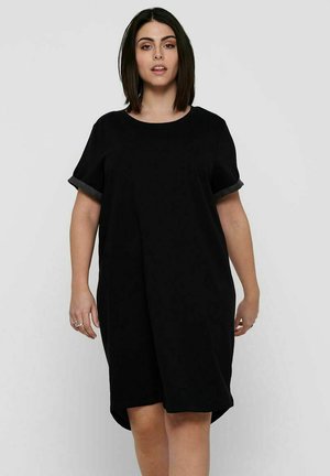 CURVY - Vestito di maglina - black
