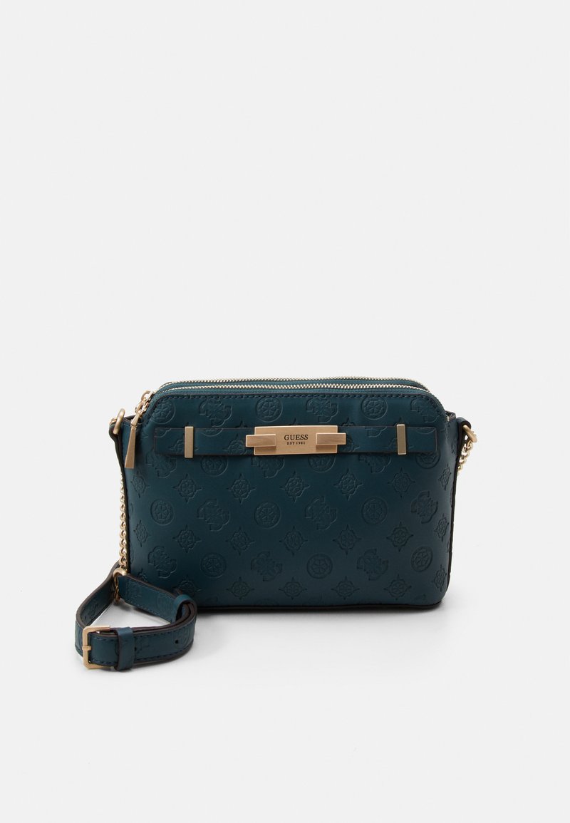 Guess BEA DOUBLE ZIP CROSSBODY SET Umhängetasche pine/petrol