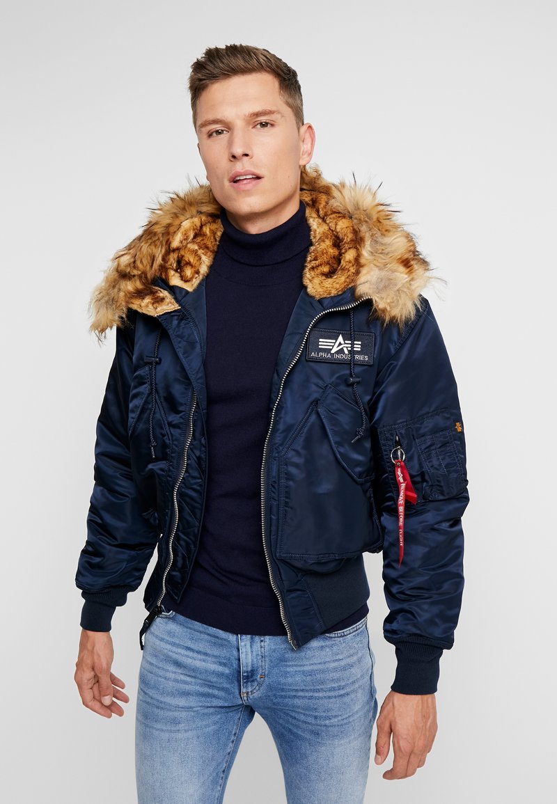 Alpha Industries - 45P HOODED CUSTOM - Zimska jakna - rep blue, Povećaj