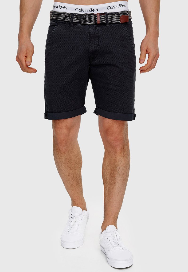 Herren Chino Shorts | INDICODE JEANS Shorts black/schwarz - JK13213 Herren Chino Shorts | INDICODE JEANS Shorts black/schwarz - JK13213