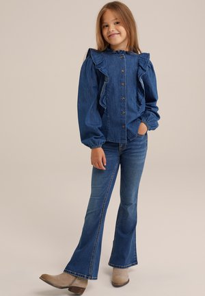 WE Fashion BLUE RIDGE - Traperice ravnih nogavica - blue