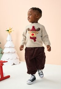 Next Pullover - neutral grey reindeer