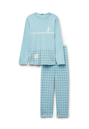 Pijama - aufdruck v azzurro camicia stampa tennis