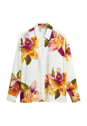 Desigual, PRINTED FLORAL SHIRT - Cămașă - white