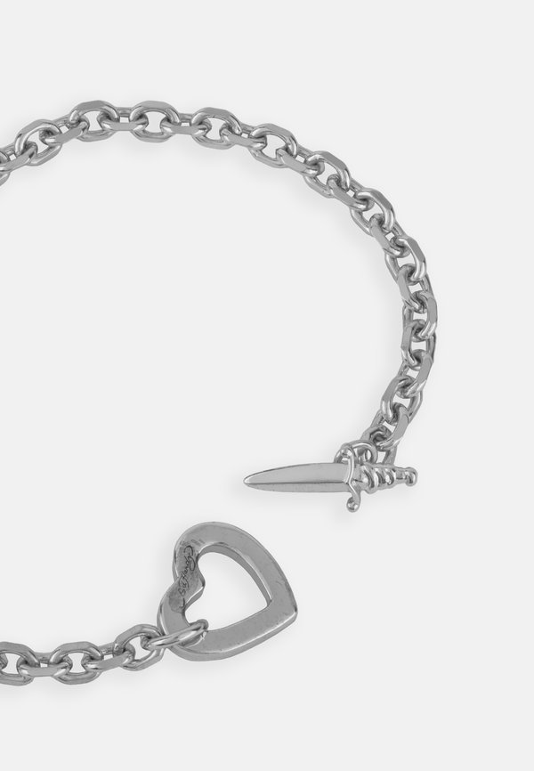 DEATH BEFORE DISHONOR CHUNKY HEART T BAR BRACELET - Bracelet3