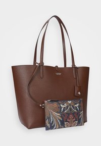 Lauren Ralph Lauren FAUX LEATHER LARGE REVERSIBLE TOTE BAG - Velká kabelka - dimora paisley/dark mahogany