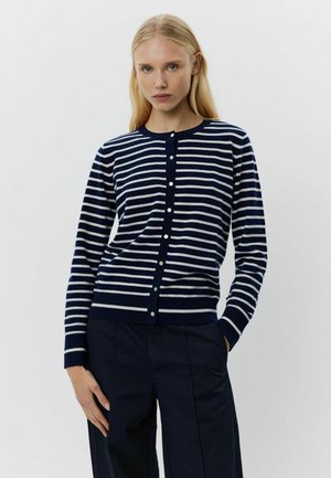 Chaqueta de punto - dark blue striped