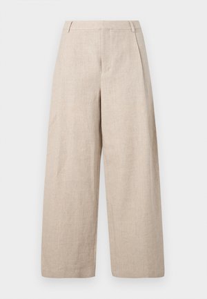 Holzweiler ALEX ONE PLEAT TROUSER - Stoffhose - ecru