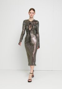 Christopher Kane THE MERCURY LONG SLEEVE HOTFIX DRESS - Cocktail φόρεμα / Φόρεμα για πάρτι - black/white