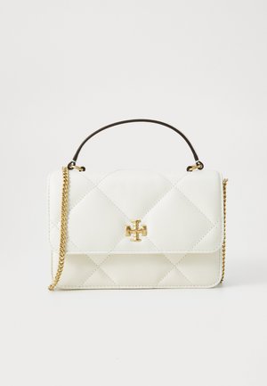 Tory Burch KIRA DIAMOND MINI TOP HANDLE CHAIN WALLET - Håndtasker - warm white