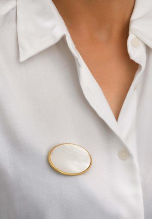 Satellite Paris, ASHANTI - Broche - blanc