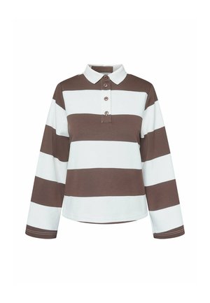 Poloshirts - creme dark chocolate