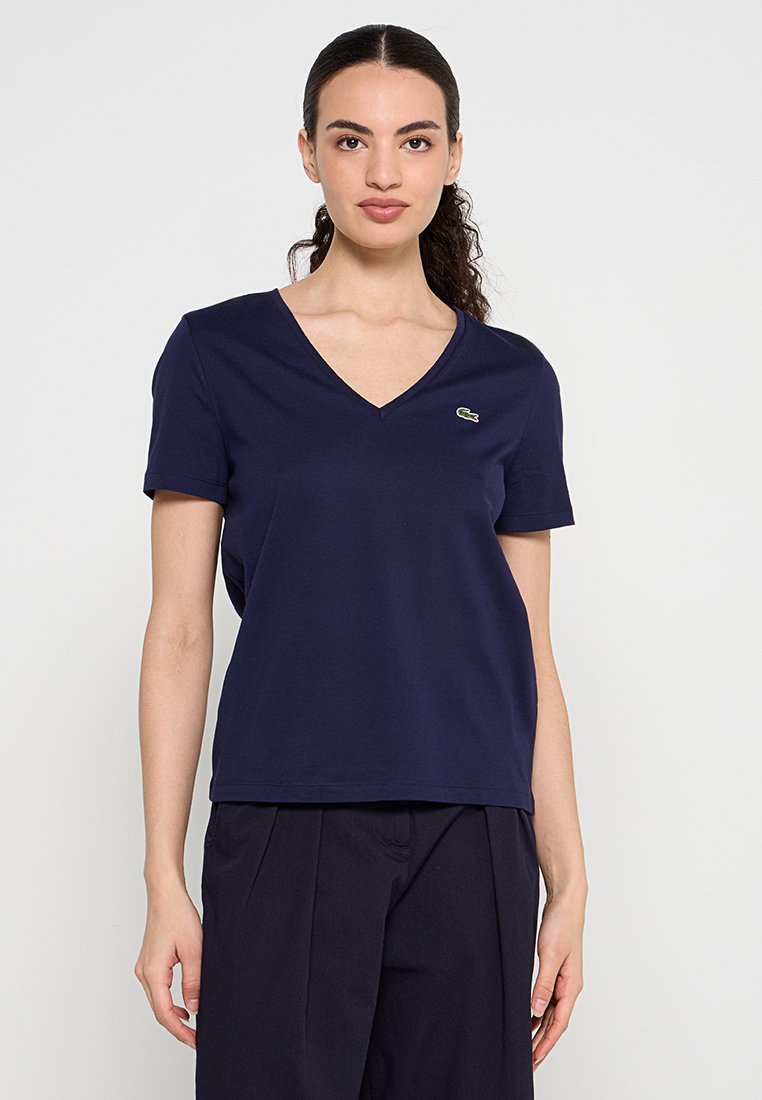 Lacoste T-shirt basic blauw