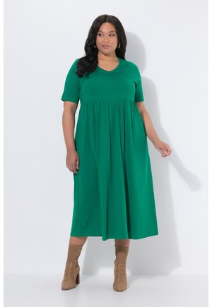 EMPIRE WAIST SHORT SLEEVE - Jerseykleid - emerald green