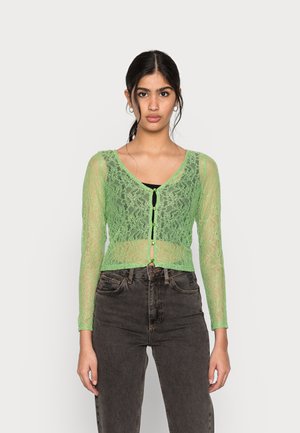 Blouse - lime green