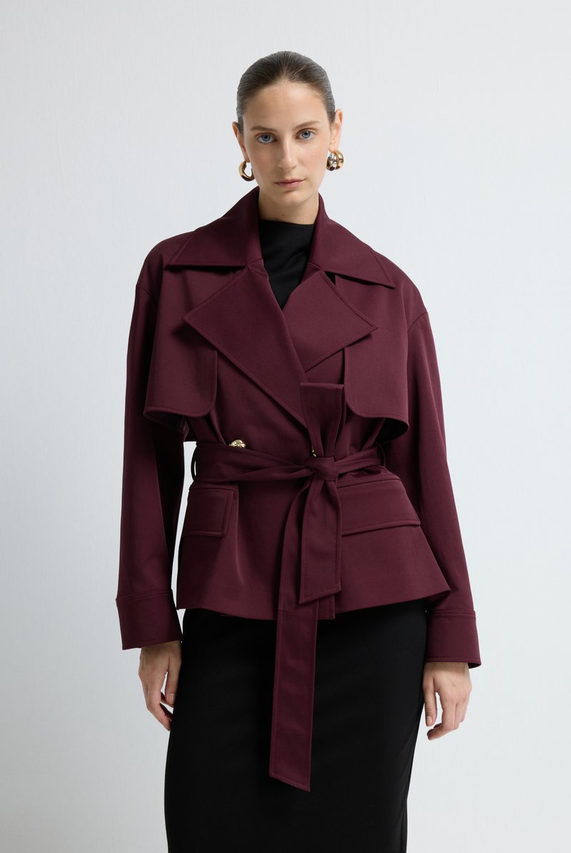 adL WITH BUTTONS - Lichte jas - mauve