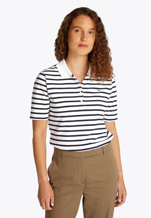 Tommy Hilfiger Polo marškinėliai - breton ecru/dark night navy stp