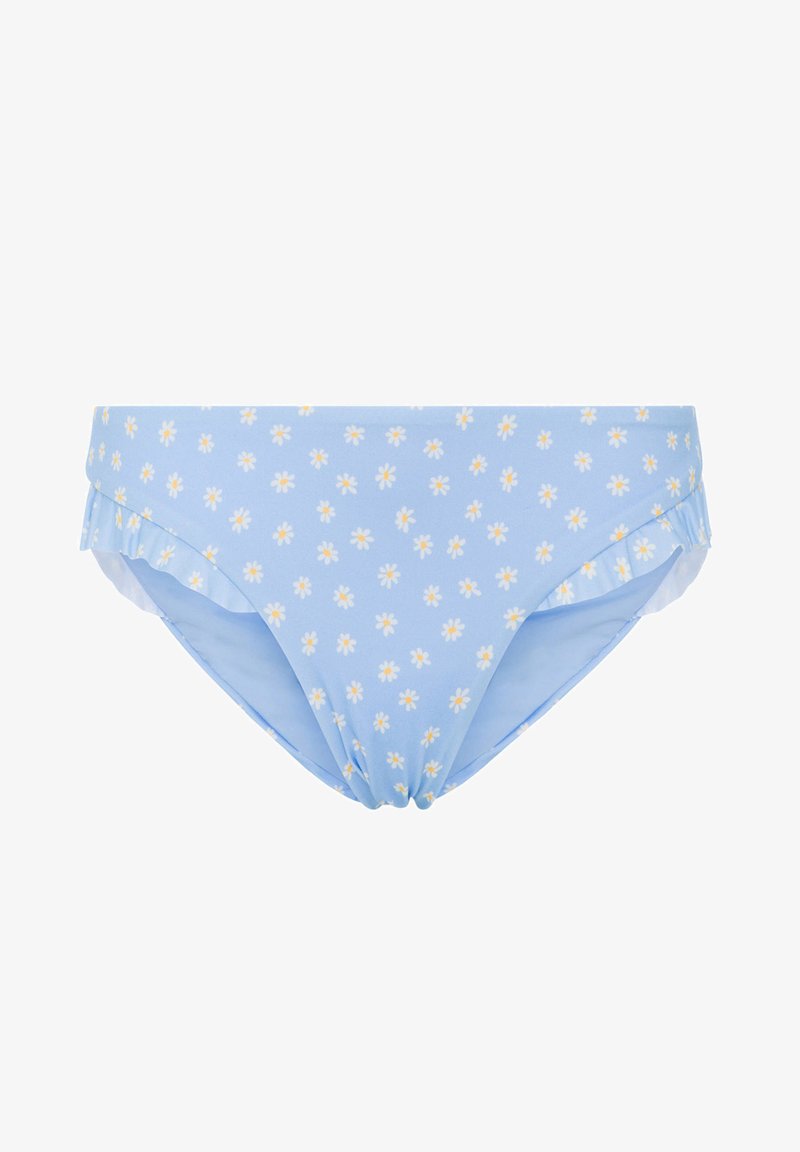 Oysho Floral Classic Bikini Briefs Bikini Hose Light Blue Hellblau Zalando De
