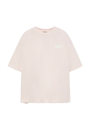 PULL&BEAR, STWD GRAFFITI LOGO - T-SHIRT - T-shirt imprimé - pink
