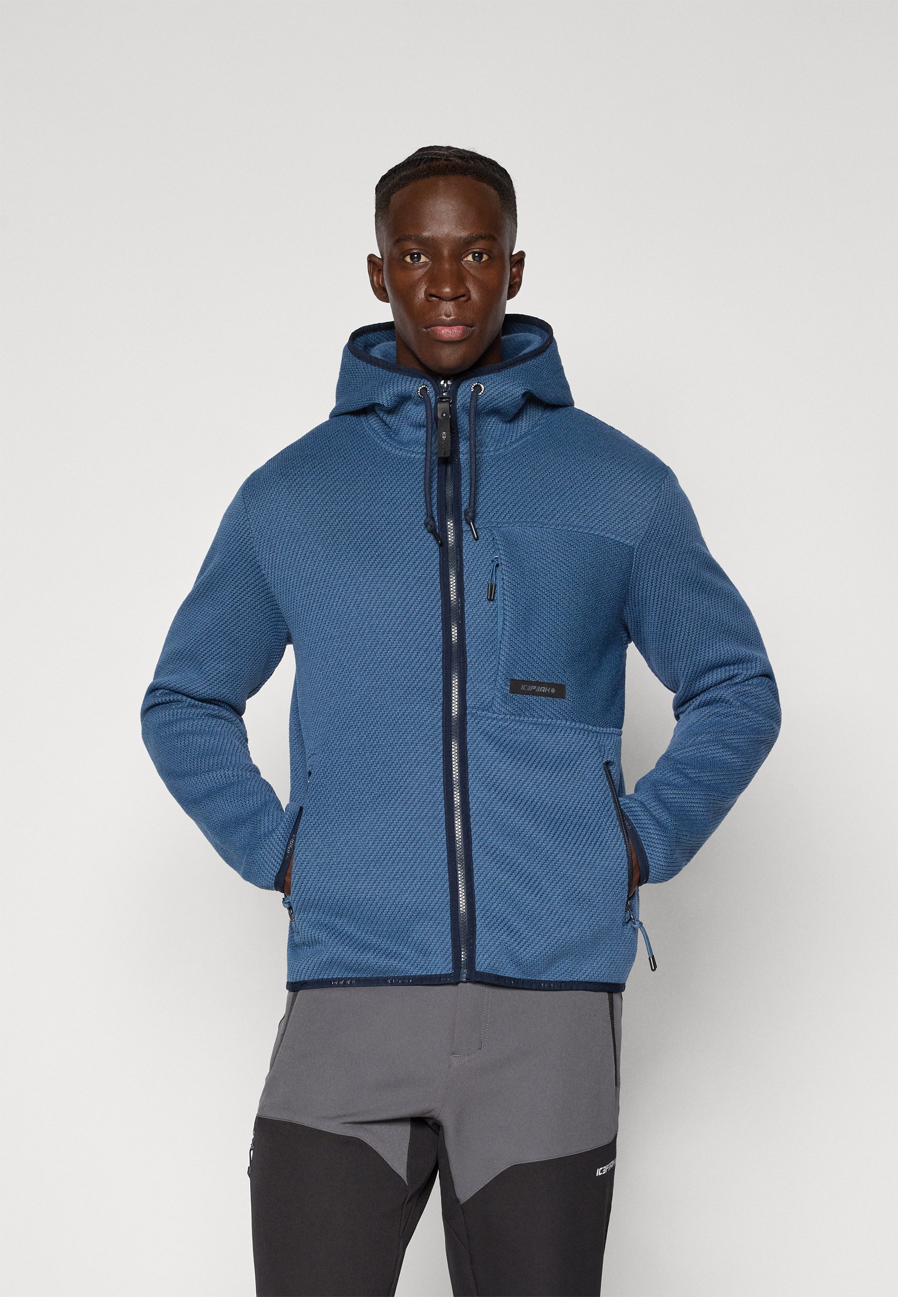 ICEPEAK AGRAN: Giacca Midlayer Donna Con Cappuccio, Tasche E Colletto Alto (Bianco)