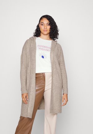 VMLULU LEFILE OPEN HOOD CARDIGAN - Cardigan - melange