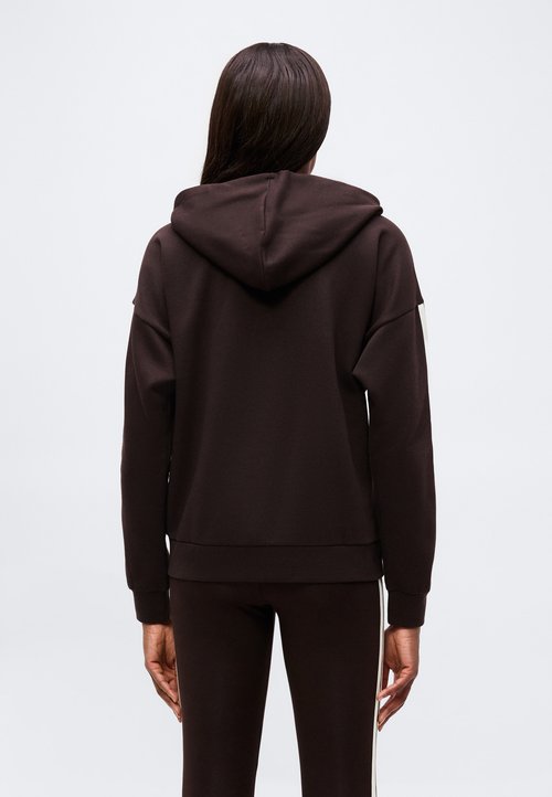 adidas ESSENTIALS 3 STRIPES FULL ZIP HOODIE - Zip-up sweatshirt - aurora coffee/ivory — photo 3