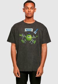 ABSOLUTE CULT - MONSTER UNIVERSITY - TAPED MIKE ACID WASHED TEE - T-shirt imprimé - black Image miniature 1