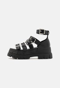 Even&Odd Wide Fit - Platform sandals - black Thumbnail Image 1