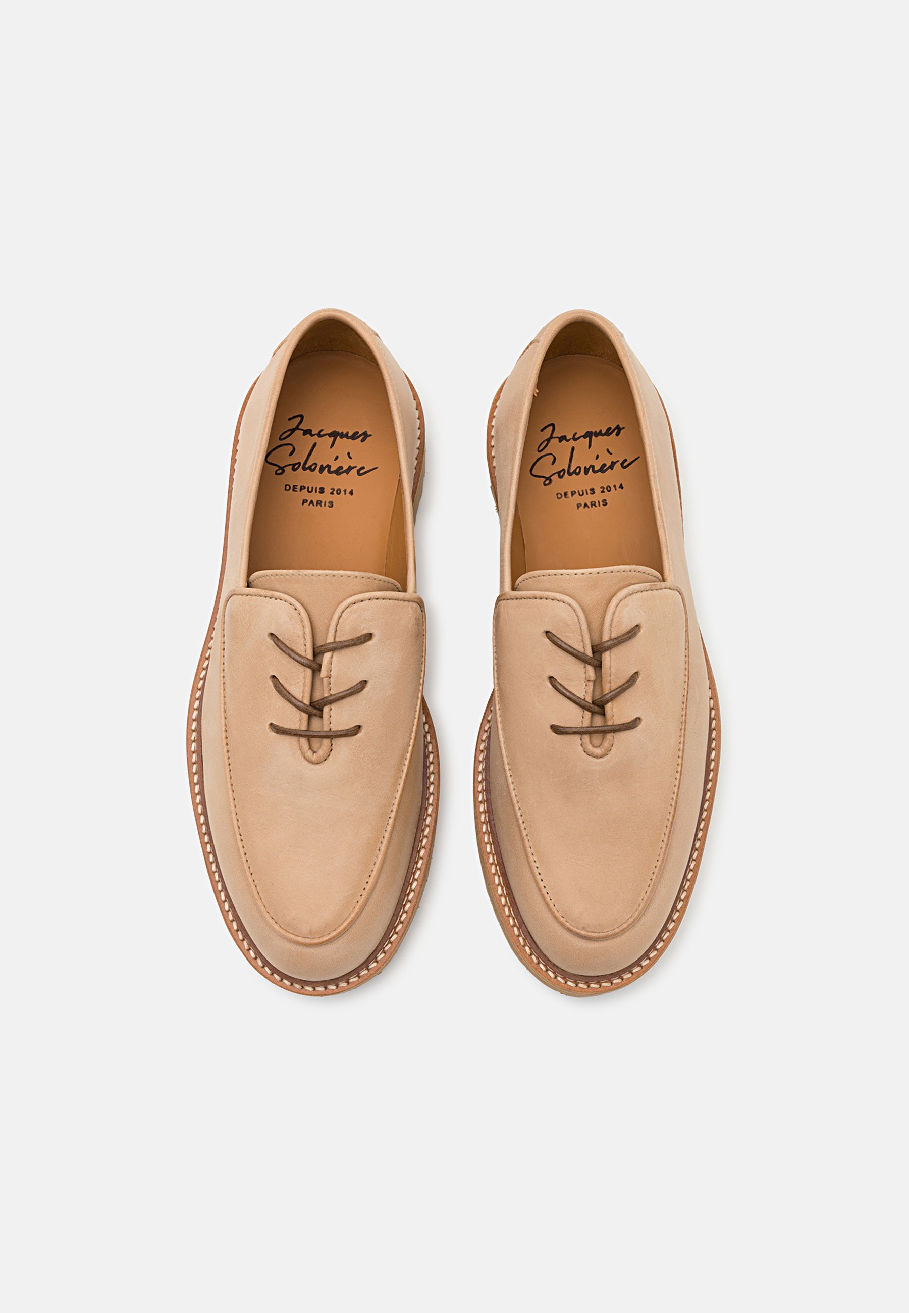 Jacques Soloviere FLEURUS UNISEX - Chaussures à lacets - beige