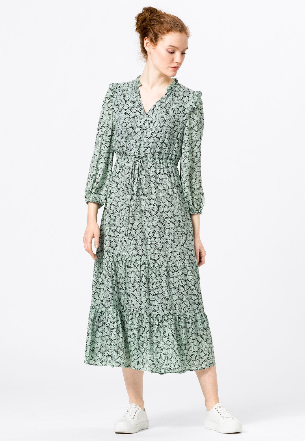 Hallhuber Mit Volants Freizeitkleid Dusty Mint Mint Zalando At