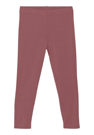 Ribbade, figurnära leggings i dämpad rosafärg. Har en elastisk midja och sömlösa muddar för komfort. Tillverkade av mjukt, lättviktigt material.