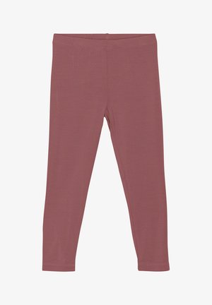 Žebrované, priliehavé legíny v tlmených ružových farbách. Obsahujú elastický pás a bezšvové manžety pre pohodlie. Vyrobené z jemného, ľahkého materiálu.