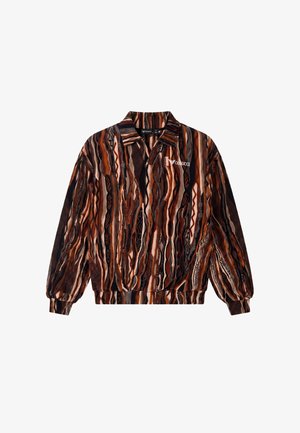 Colucci, SIGNATURE STRUCTURE POLOSHIRT - Poloshirts - aop brown
