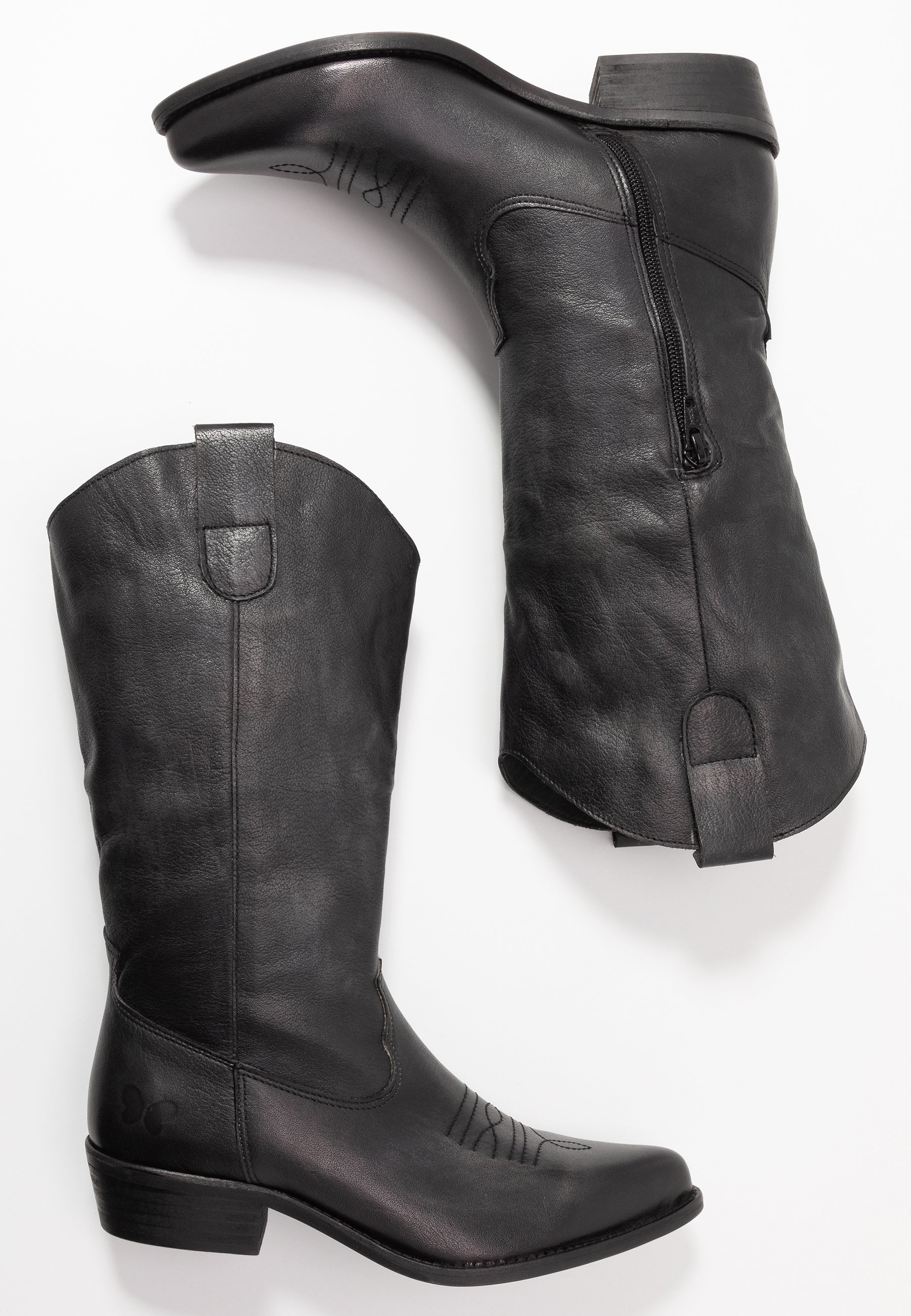 Felmini Wide Fit GERBBERA - Cowboy/Biker boots - lavado black/black -  Zalando.de