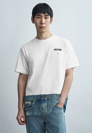 Print T-shirt - bianco