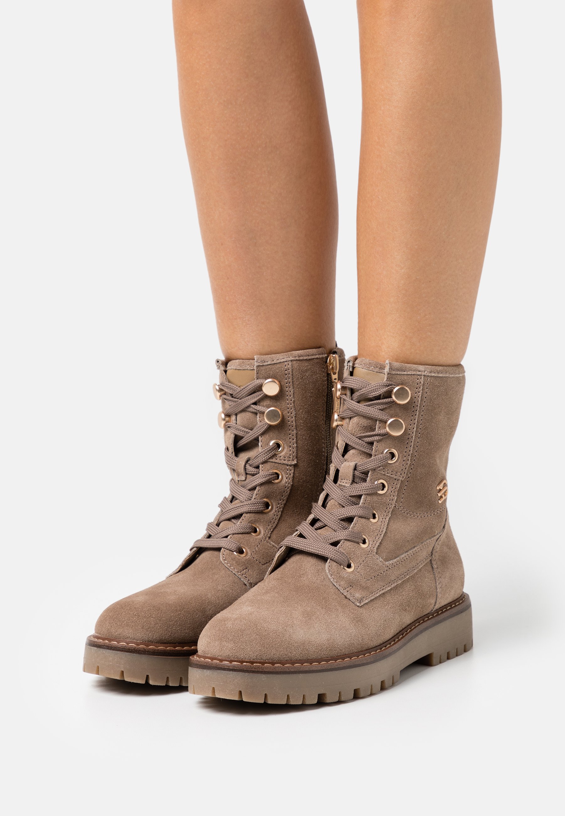 Sand lace up boots Clearance