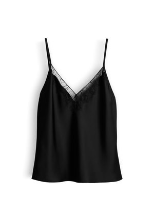 someday., CROPPED LACE DETAIL - Top - black