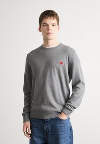 HUGO SAN CASSIUS - Strickpullover - medium grey
