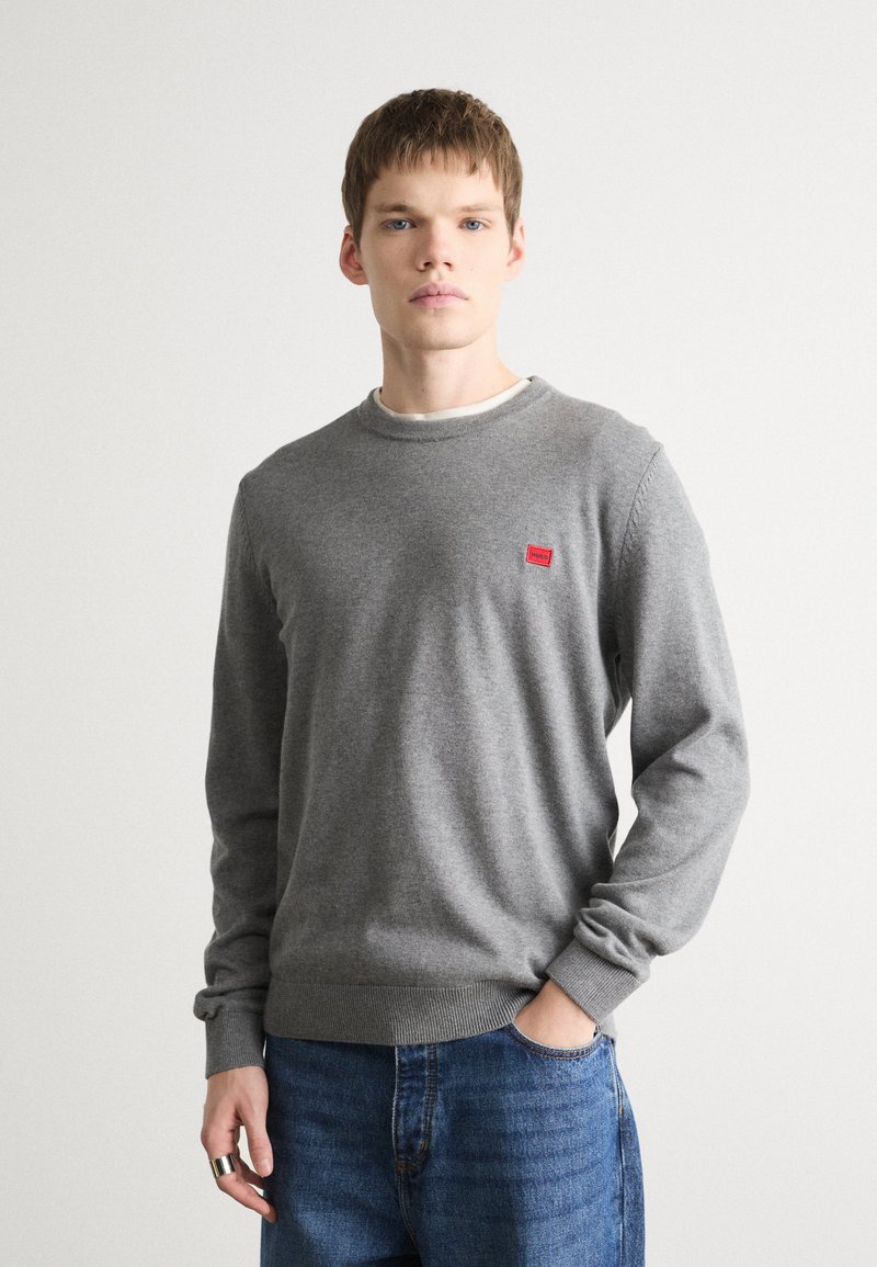 HUGO SAN CASSIUS - Strickpullover - medium grey