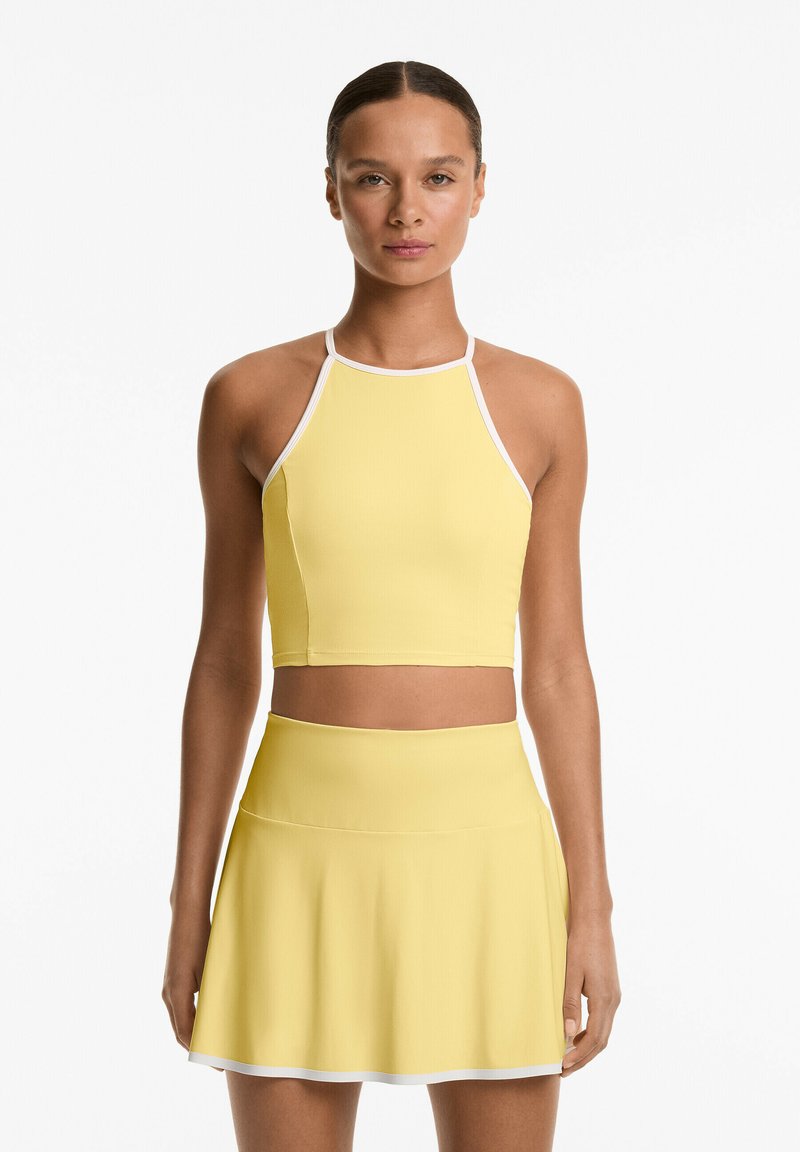 OYSHO - COMFORTLUX HALTER TANK  - Top - yellow, Povečajte