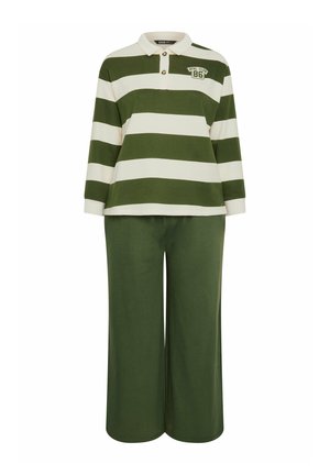 Yours Clothing, PLUS SIZE TRACKSUITS SET - Pantalon de survêtement - khaki
