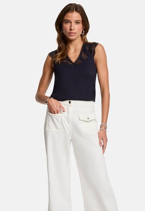 SHORT-SLEEVED  - Blouse - bleu marine